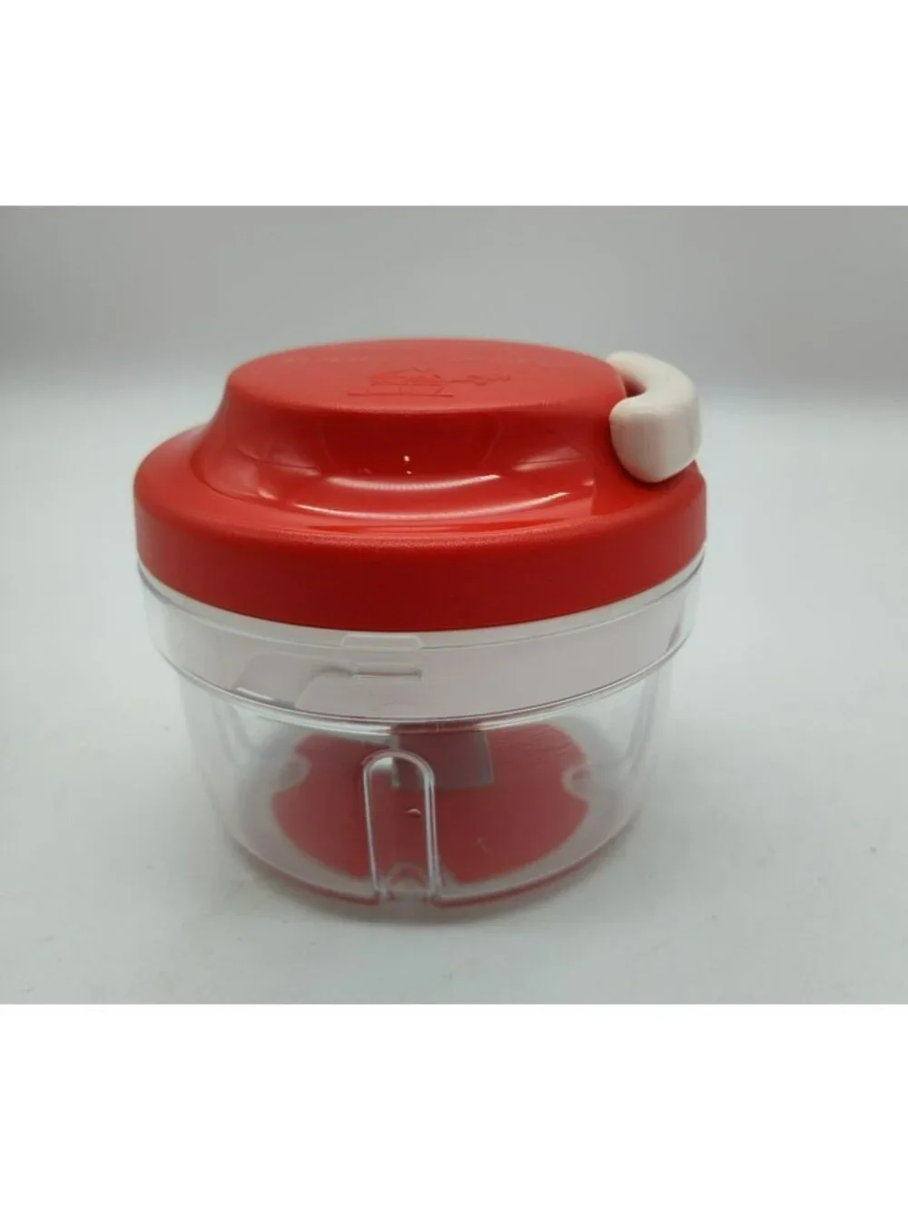 Tupperware Chop N Prep Mini Food Pull Cord Chopper Red 1.25 cup 300ml 6761C-4